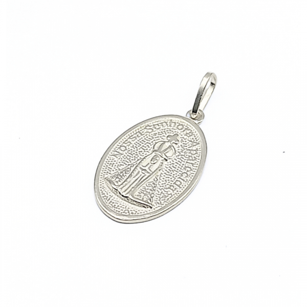 Pingente Medalha Nossa Senhora Aparecida em Prata 925