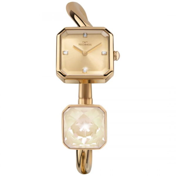 Relógio Technos Bracelete Crystal Dourado